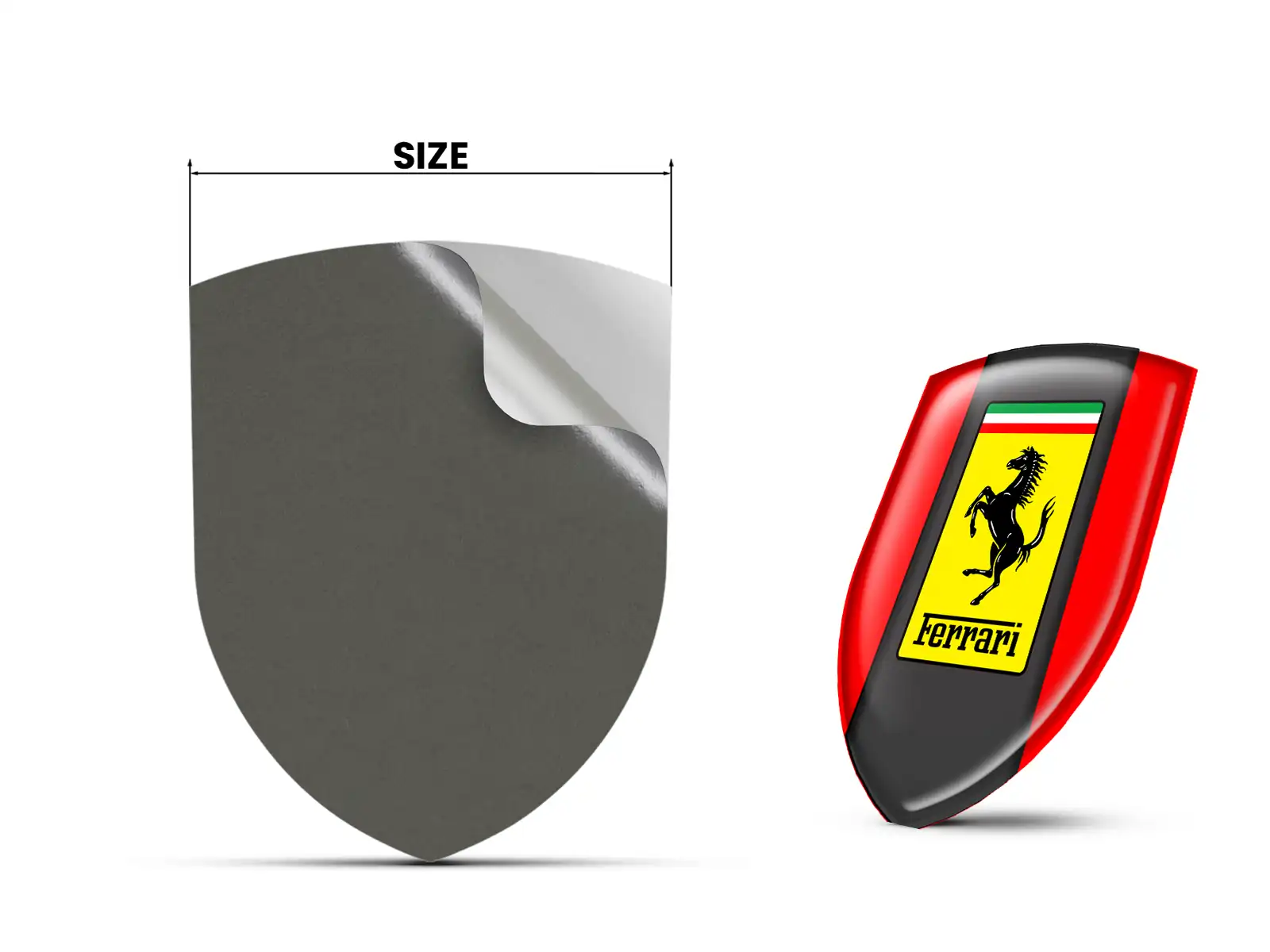 Ferrari Adesivi Lunotto Auto Universali Standard di Pregio